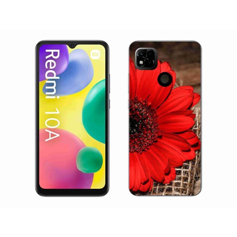 Gelový kryt mmCase na mobil Xiaomi Redmi 10A - gerbera