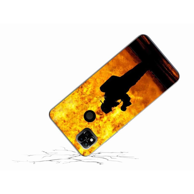 Gelový kryt mmCase na mobil Xiaomi Redmi 10A - hasič