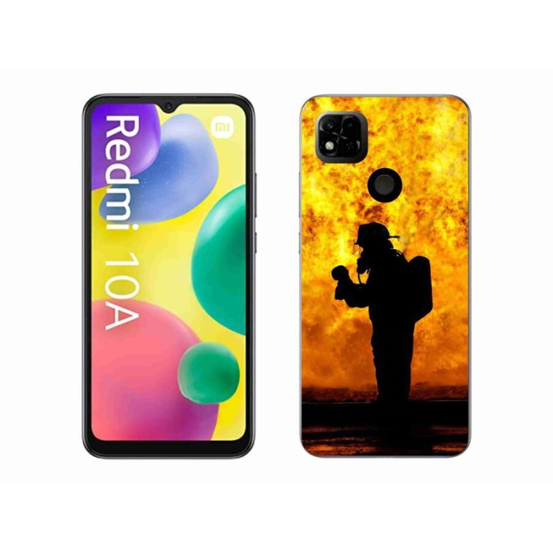 Gelový kryt mmCase na mobil Xiaomi Redmi 10A - hasič