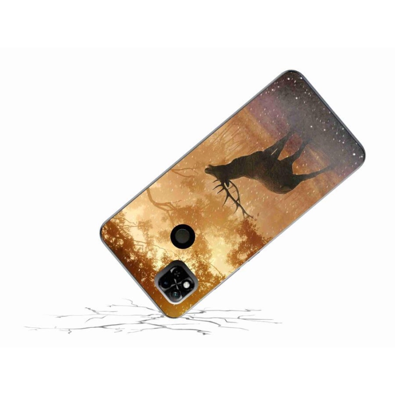 Gelový kryt mmCase na mobil Xiaomi Redmi 10A - jelen v říji
