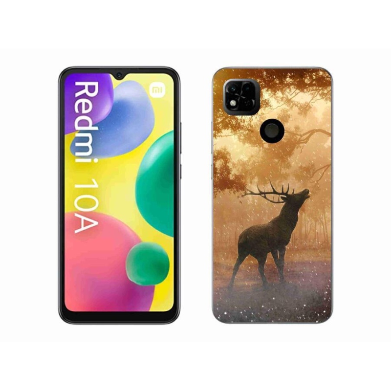 Gelový kryt mmCase na mobil Xiaomi Redmi 10A - jelen v říji