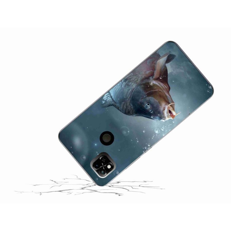 Gelový kryt mmCase na mobil Xiaomi Redmi 10A - kapr a bublinky