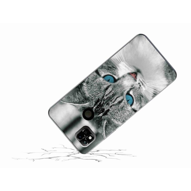 Gelový kryt mmCase na mobil Xiaomi Redmi 10A - kočičí pohled 1