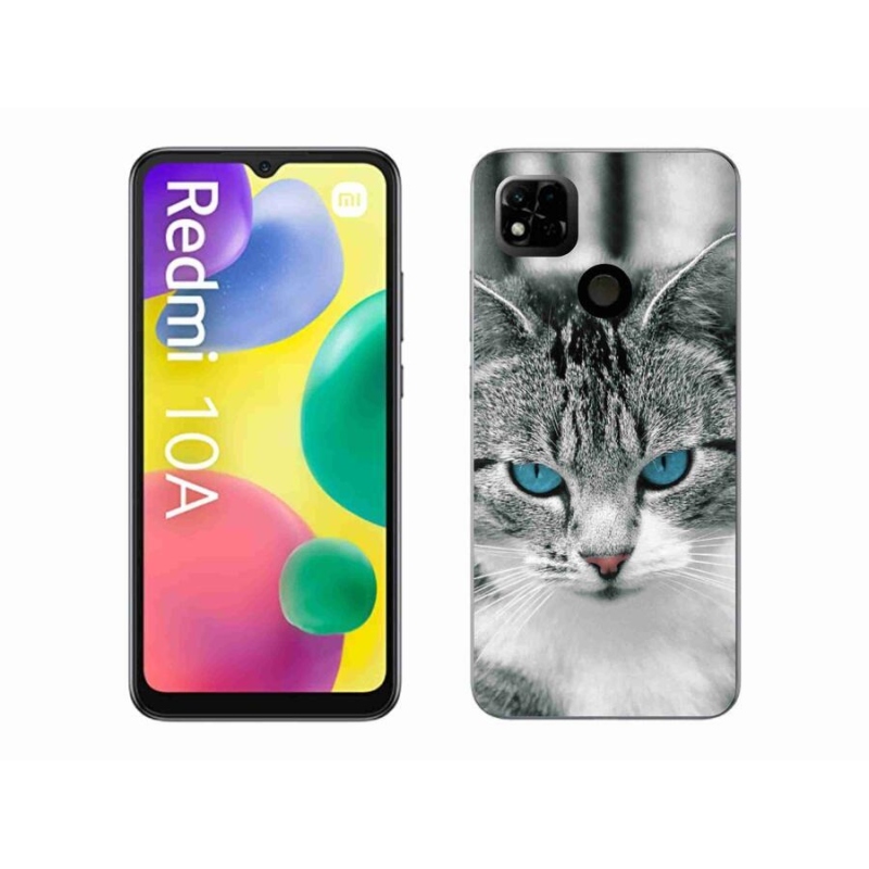 Gelový kryt mmCase na mobil Xiaomi Redmi 10A - kočičí pohled 1