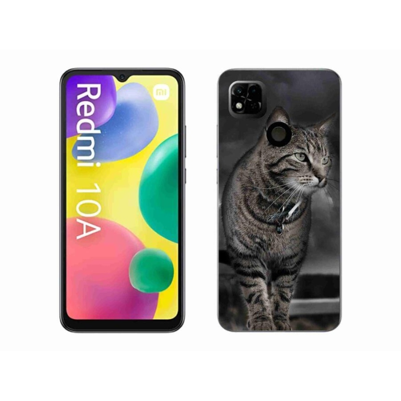 Gelový kryt mmCase na mobil Xiaomi Redmi 10A - kočka