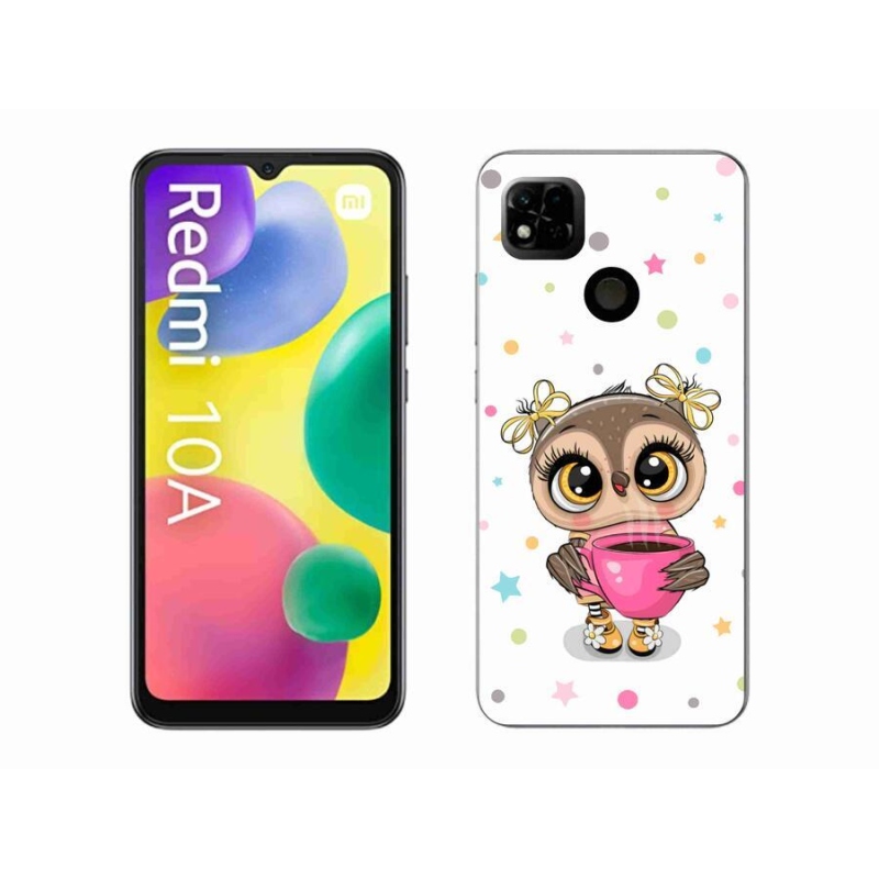 Gelový kryt mmCase na mobil Xiaomi Redmi 10A - kreslená sovička
