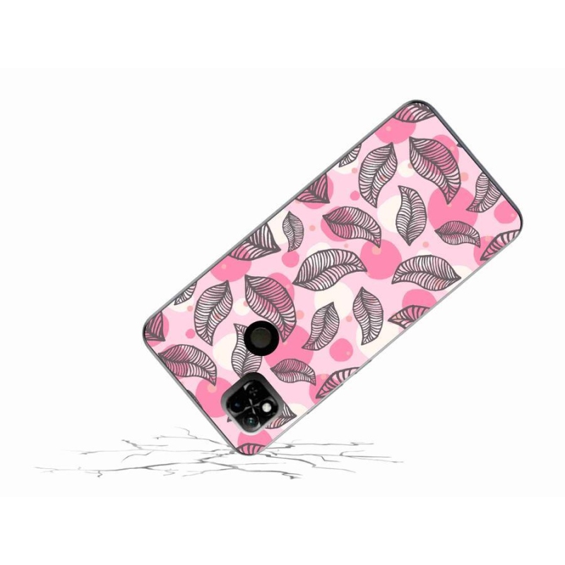 Gelový kryt mmCase na mobil Xiaomi Redmi 10A - kreslené padající listy
