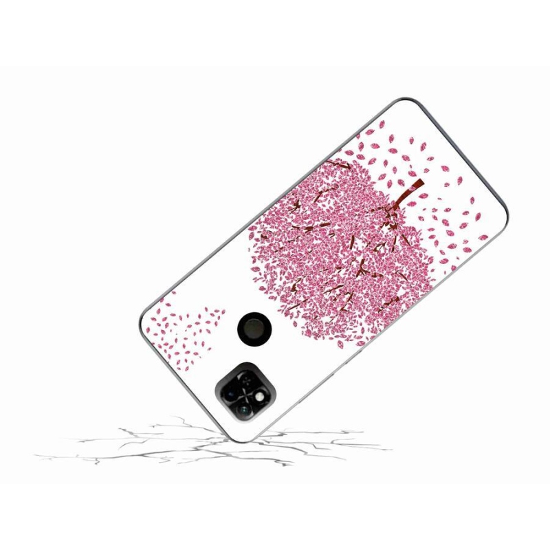 Gelový kryt mmCase na mobil Xiaomi Redmi 10A - kreslený strom s listy
