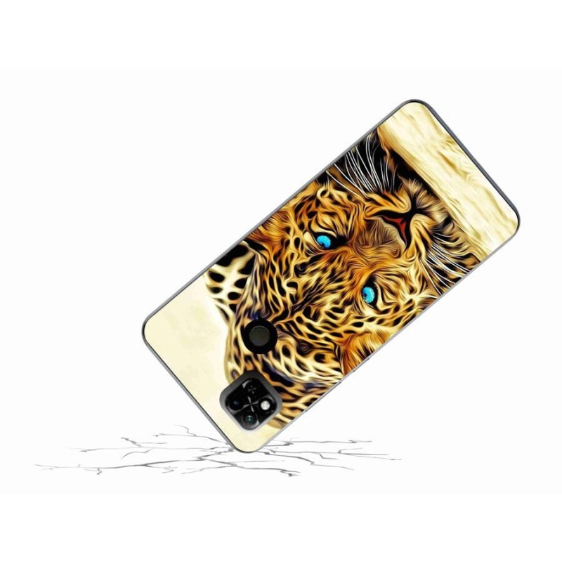 Gelový kryt mmCase na mobil Xiaomi Redmi 10A - kreslený tygr