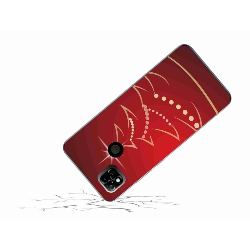 Gelový kryt mmCase na mobil Xiaomi Redmi 10A - kreslený vánoční stromek