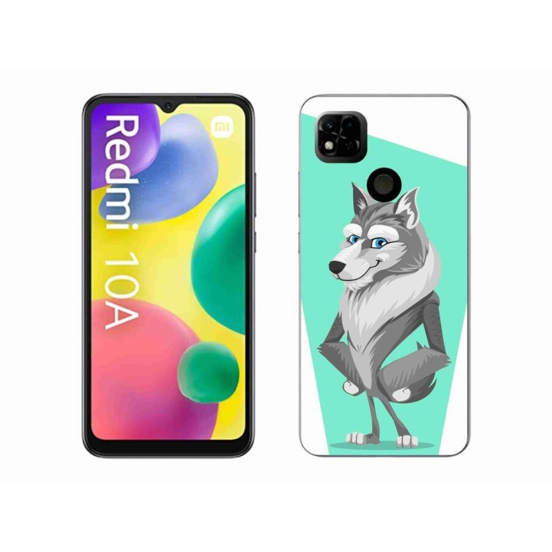 Gelový kryt mmCase na mobil Xiaomi Redmi 10A - kreslený vlk