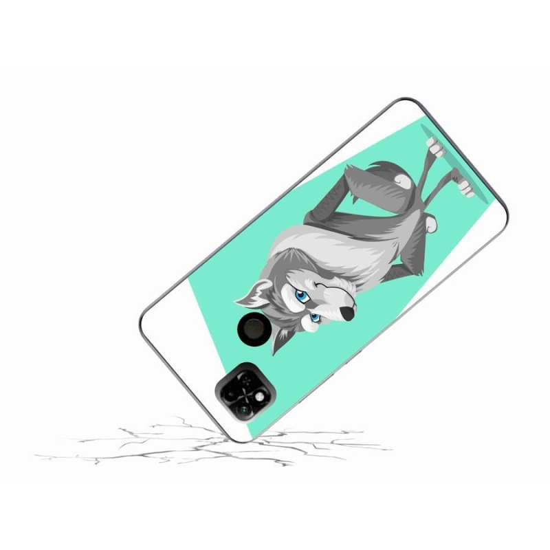 Gelový kryt mmCase na mobil Xiaomi Redmi 10A - kreslený vlk