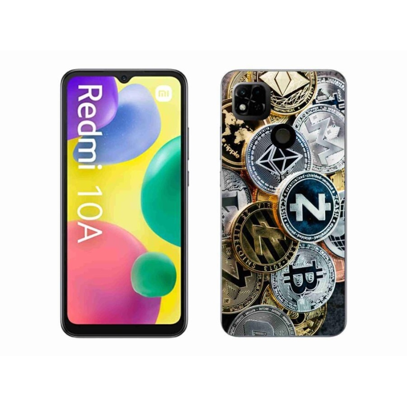 Gelový kryt mmCase na mobil Xiaomi Redmi 10A - kryptoměny