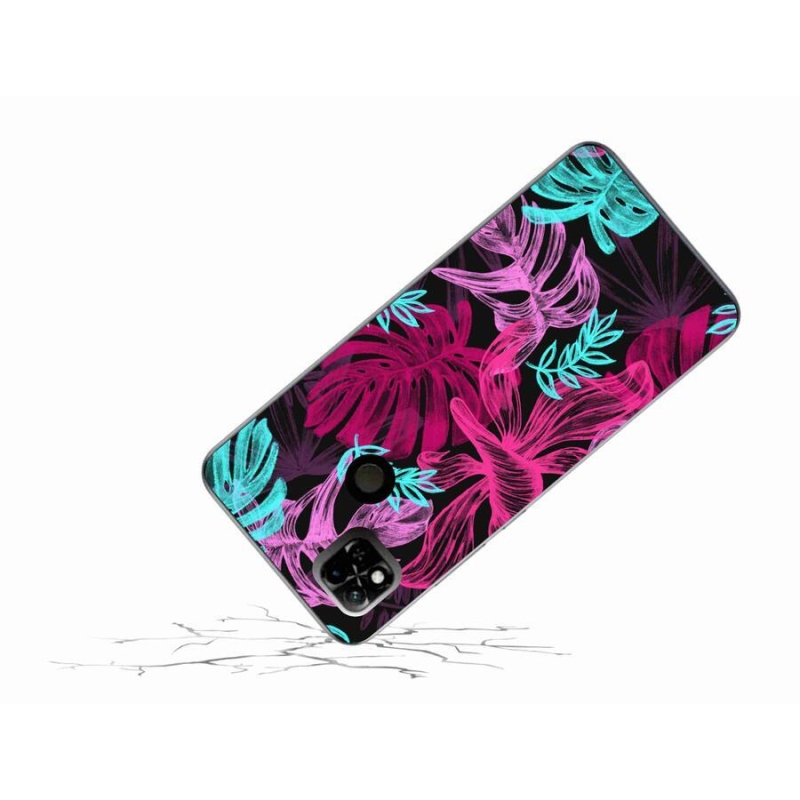 Gelový kryt mmCase na mobil Xiaomi Redmi 10A - květiny 1