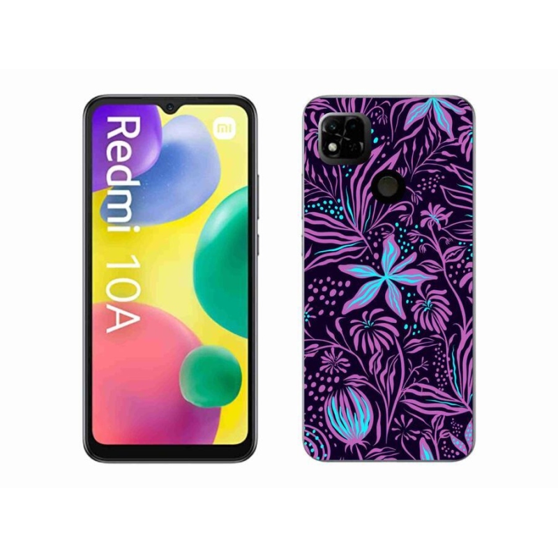 Gelový kryt mmCase na mobil Xiaomi Redmi 10A - květiny 2