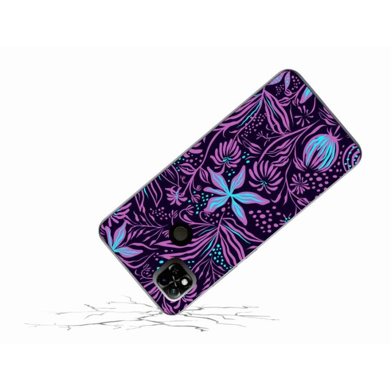 Gelový kryt mmCase na mobil Xiaomi Redmi 10A - květiny 2