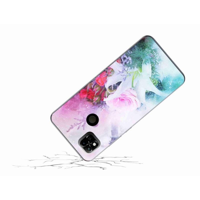 Gelový kryt mmCase na mobil Xiaomi Redmi 10A - květiny 4