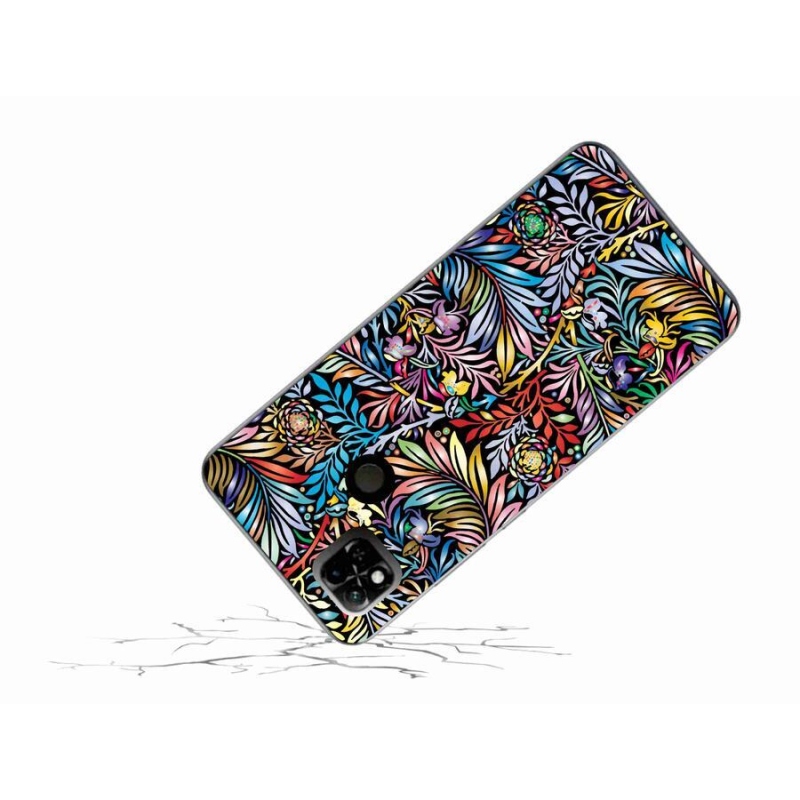 Gelový kryt mmCase na mobil Xiaomi Redmi 10A - květiny 5