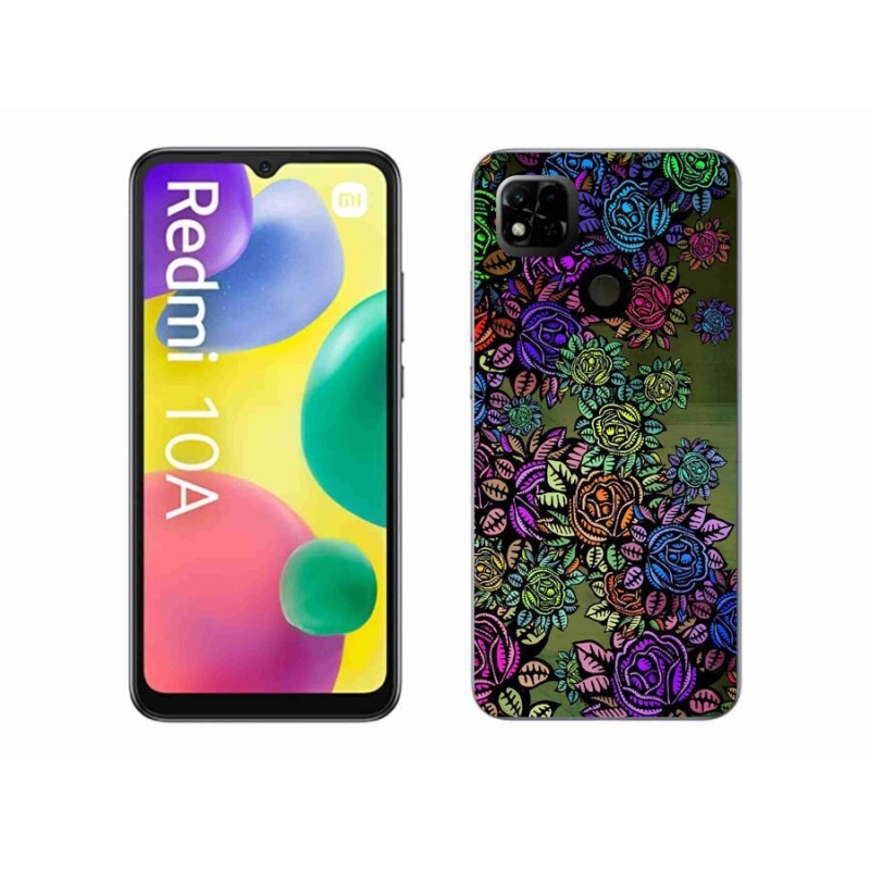 Gelový kryt mmCase na mobil Xiaomi Redmi 10A - květiny 6