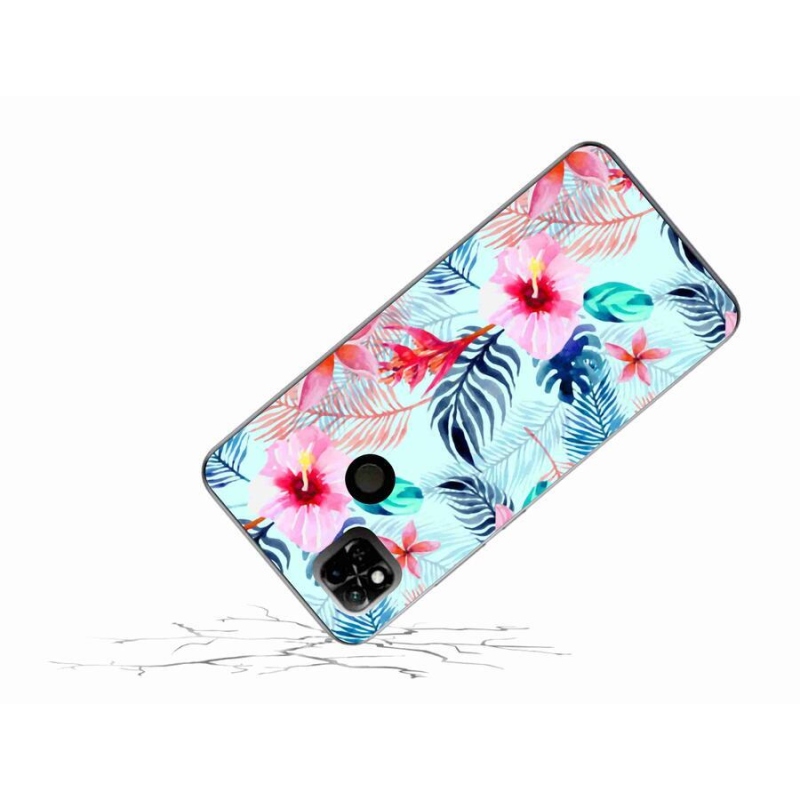 Gelový kryt mmCase na mobil Xiaomi Redmi 10A - květiny