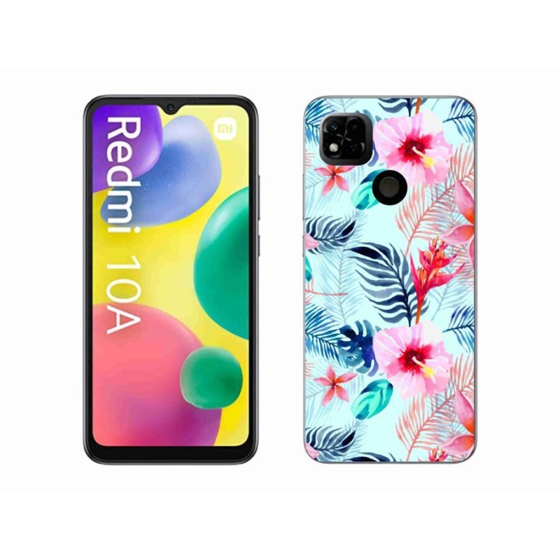 Gelový kryt mmCase na mobil Xiaomi Redmi 10A - květiny
