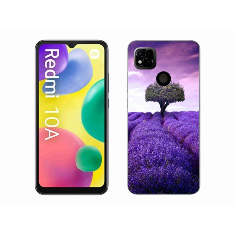 Gelový kryt mmCase na mobil Xiaomi Redmi 10A - levandulová louka