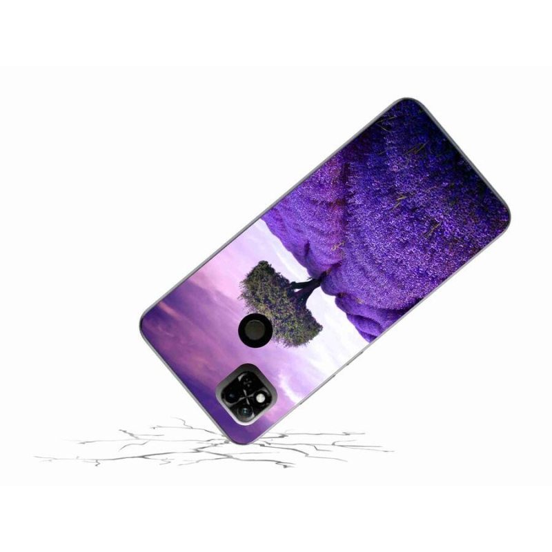 Gelový kryt mmCase na mobil Xiaomi Redmi 10A - levandulová louka