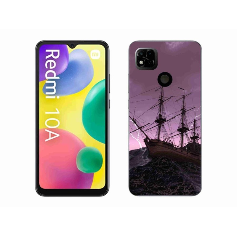 Gelový kryt mmCase na mobil Xiaomi Redmi 10A - loď v bouři
