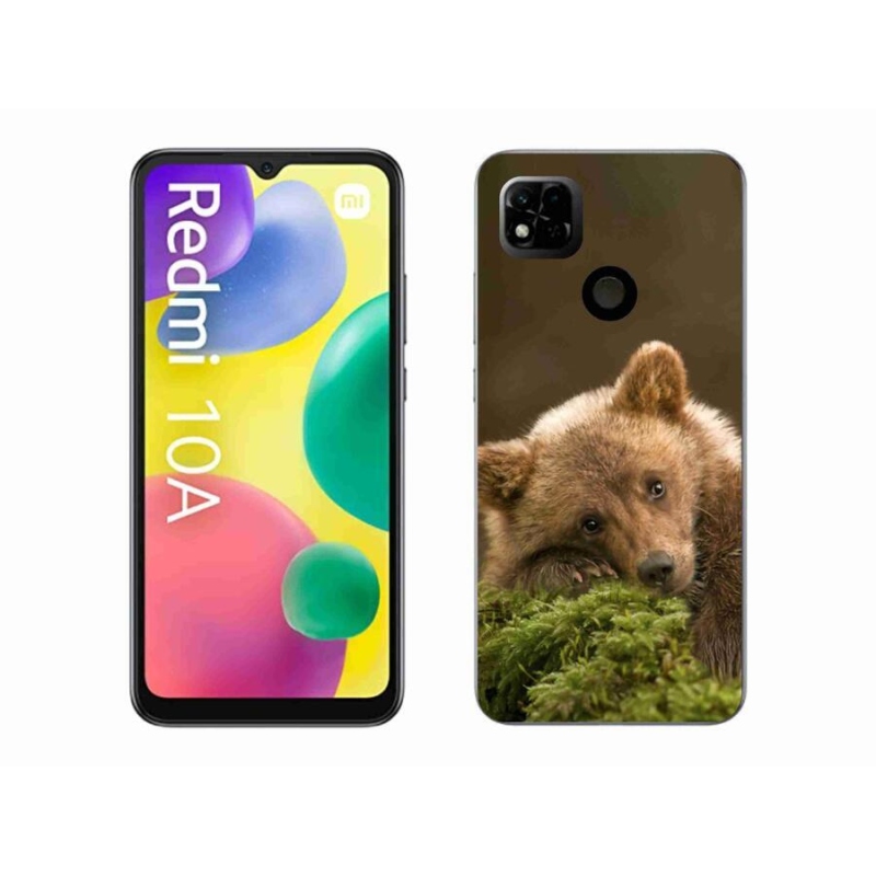 Gelový kryt mmCase na mobil Xiaomi Redmi 10A - medvěd