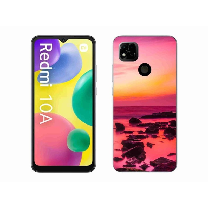 Gelový kryt mmCase na mobil Xiaomi Redmi 10A - moře a záře