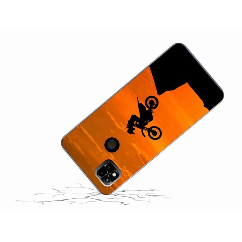 Gelový kryt mmCase na mobil Xiaomi Redmi 10A - motocross