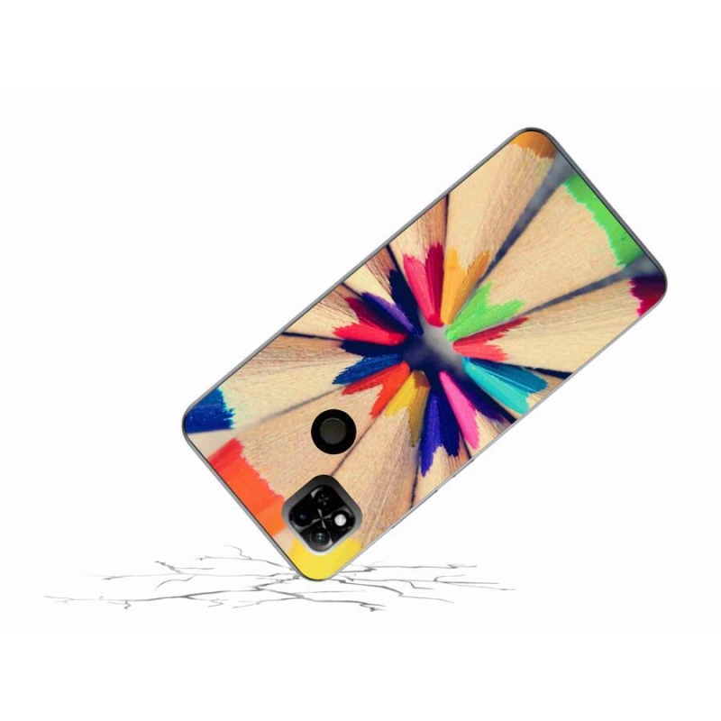 Gelový kryt mmCase na mobil Xiaomi Redmi 10A - pastelky