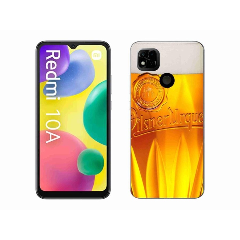 Gelový kryt mmCase na mobil Xiaomi Redmi 10A - pivo