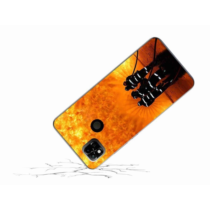 Gelový kryt mmCase na mobil Xiaomi Redmi 10A - požár