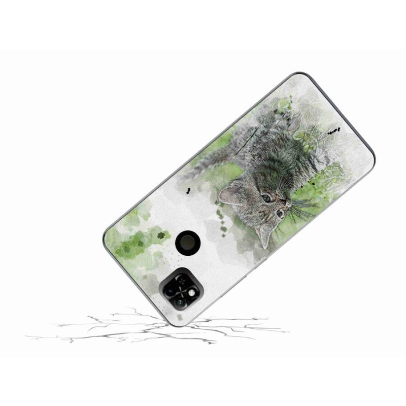 Gelový kryt mmCase na mobil Xiaomi Redmi 10A - roztomilé kotě 1