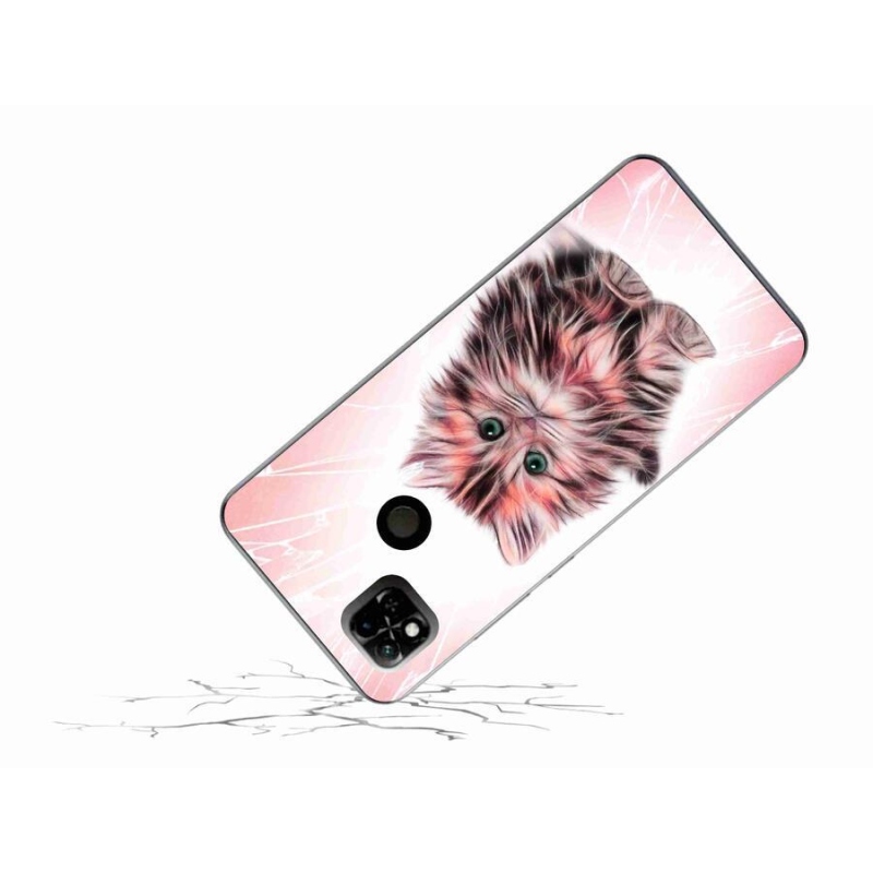 Gelový kryt mmCase na mobil Xiaomi Redmi 10A - roztomilé kotě