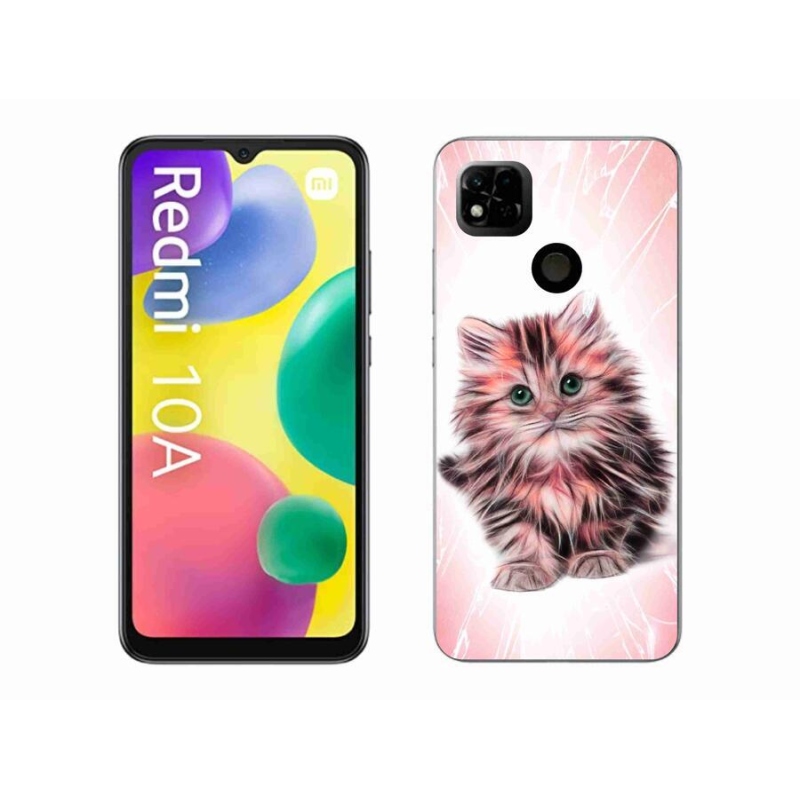 Gelový kryt mmCase na mobil Xiaomi Redmi 10A - roztomilé kotě