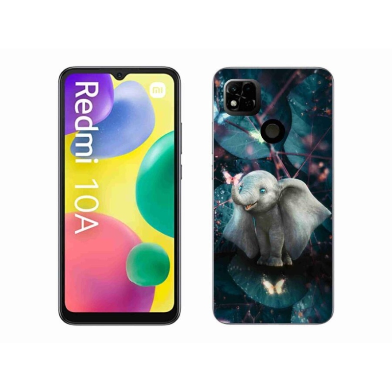 Gelový kryt mmCase na mobil Xiaomi Redmi 10A - roztomilý slon