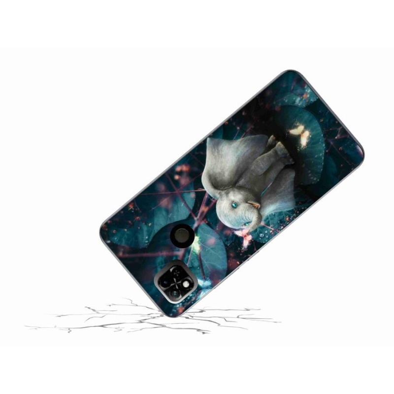 Gelový kryt mmCase na mobil Xiaomi Redmi 10A - roztomilý slon
