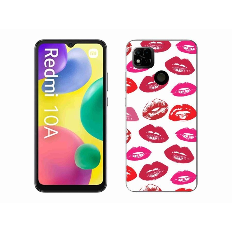 Gelový kryt mmCase na mobil Xiaomi Redmi 10A - rty