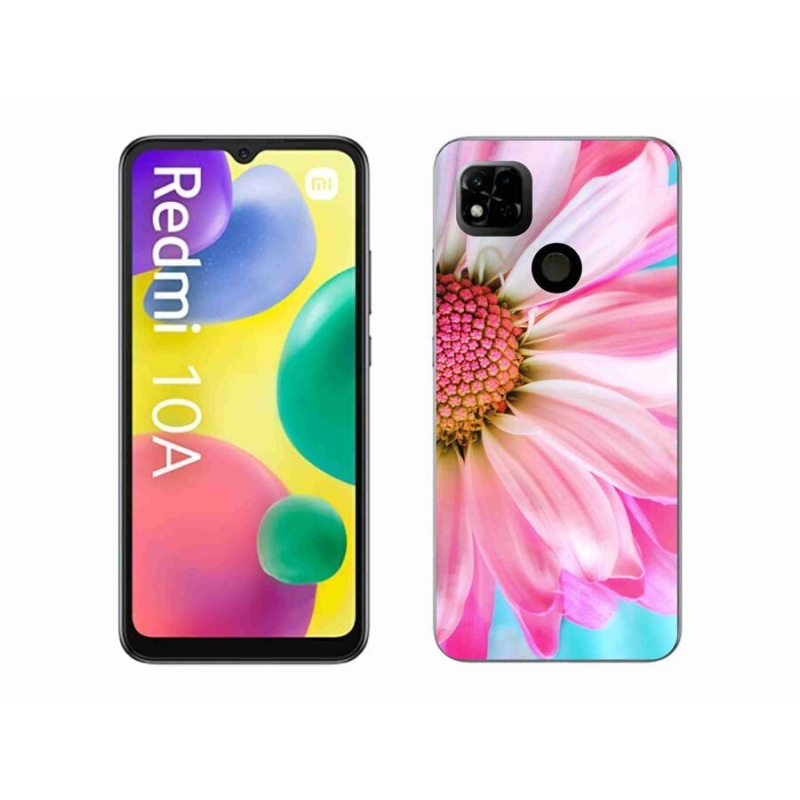 Gelový kryt mmCase na mobil Xiaomi Redmi 10A - růžová květina