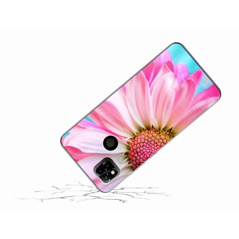 Gelový kryt mmCase na mobil Xiaomi Redmi 10A - růžová květina