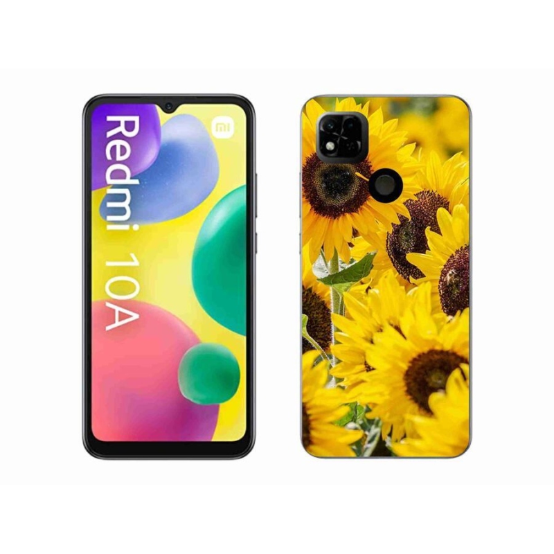 Gelový kryt mmCase na mobil Xiaomi Redmi 10A - slunečnice