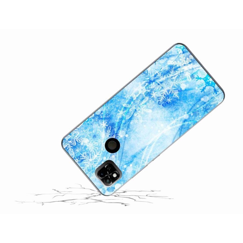 Gelový kryt mmCase na mobil Xiaomi Redmi 10A - sněhové vločky