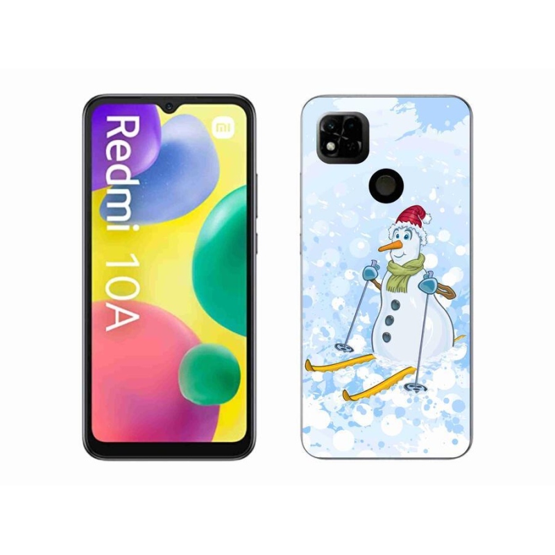 Gelový kryt mmCase na mobil Xiaomi Redmi 10A - sněhulák