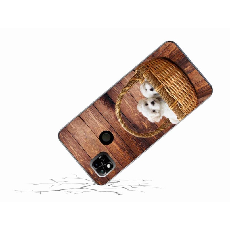 Gelový kryt mmCase na mobil Xiaomi Redmi 10A - štěňátka