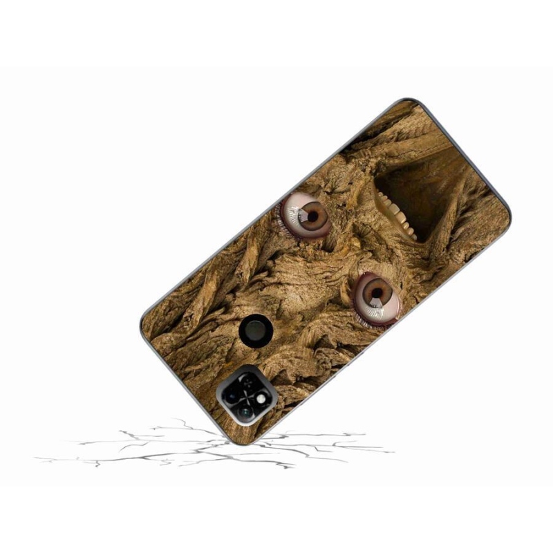 Gelový kryt mmCase na mobil Xiaomi Redmi 10A - veselý strom s očima