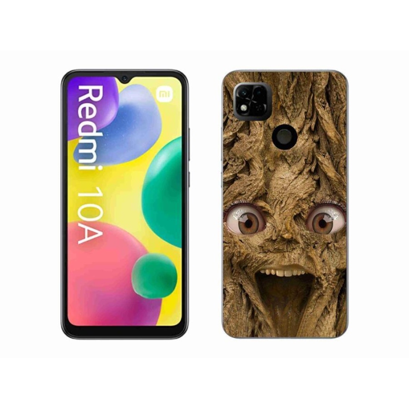 Gelový kryt mmCase na mobil Xiaomi Redmi 10A - veselý strom s očima