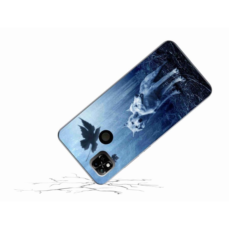 Gelový kryt mmCase na mobil Xiaomi Redmi 10A - vlci v lese