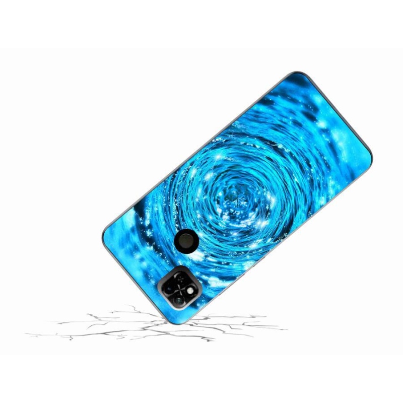 Gelový kryt mmCase na mobil Xiaomi Redmi 10A - vodní vír